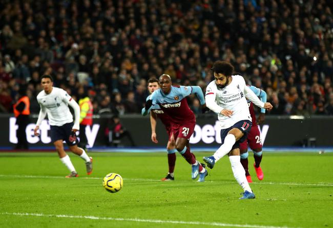  萨拉赫造点又失点 利物浦憾平西汉姆联  